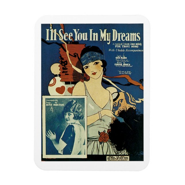 Magnet Flexible "Je te verrai dans mes rêves" (Vertical)