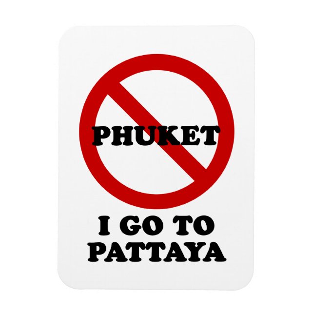 MAGNET FLEXIBLE JE VAIS À PATTAYA (Vertical)