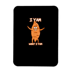 Magnet Flexible Je Yam Ce Que Je Yam Sweet Potato Thanksgiving