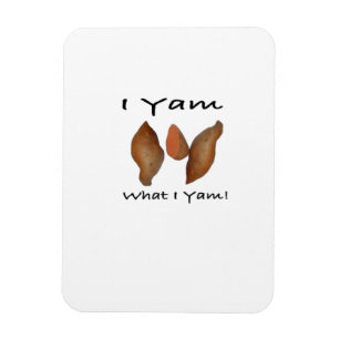 Magnet Flexible Je Yam What I Yam, I Yam What I Yam, Comical, mign