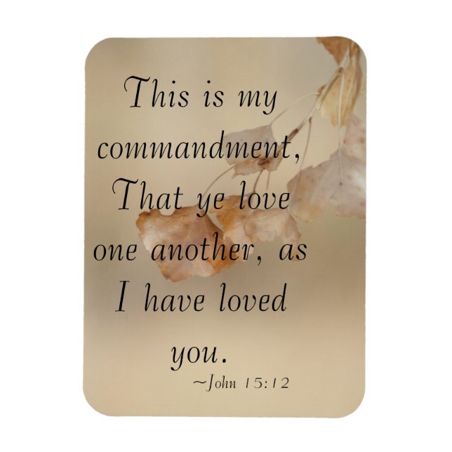 Magnet Flexible Jean 15:12 s'aime l'un l'autre (Vertical)