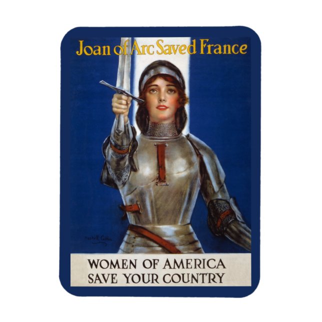Magnet Flexible Jeanne d'Arc : La servante d'Orléans, héroïne du c (Vertical)