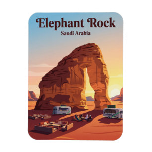 Magnet Flexible Jebel Al-Fil (Rocher de l'Éléphant) Arabie saoudit