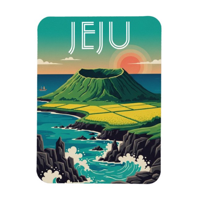 Magnet Flexible Jeju Island South Korea Travel (Vertical)