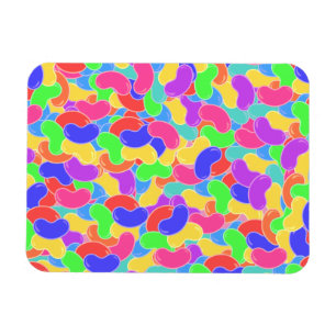 Magnet Flexible Jelly Beans Fun Multicolor Candy Motif