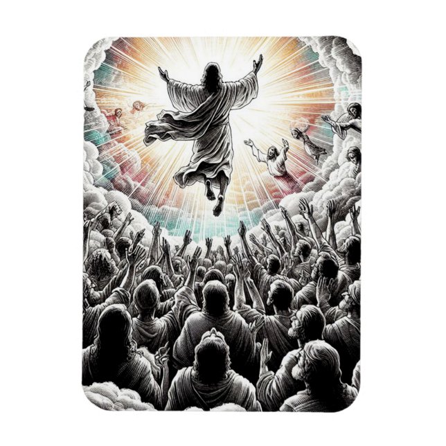 Magnet Flexible Jésus Christ Le Rapace Art Religieux Chrétien (Vertical)