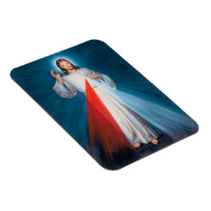 Magnet Flexible Jésus-Christ Miséricorde divine Sacré-Cœur de Jésu