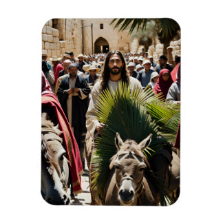 Magnet Flexible Jésus Christ sur âne