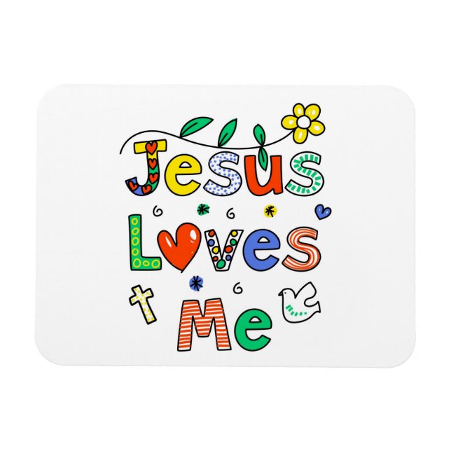 Magnet Flexible Jésus m'aime (Horizontal)