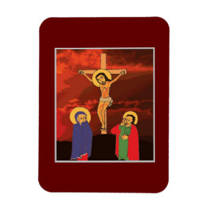 Magnet Flexible Jésus sur la croix Aimant photo flexible