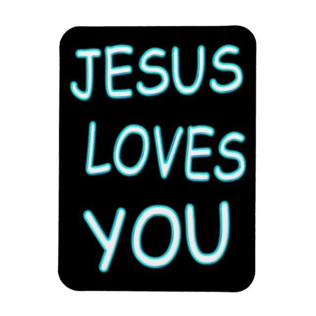 Magnet Flexible Jésus t'aime (Vertical)