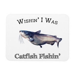 Magnet Flexible J'Étais Pêche À La Catfish