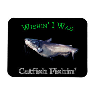 Magnet Flexible J'Étais Pêche À La Catfish