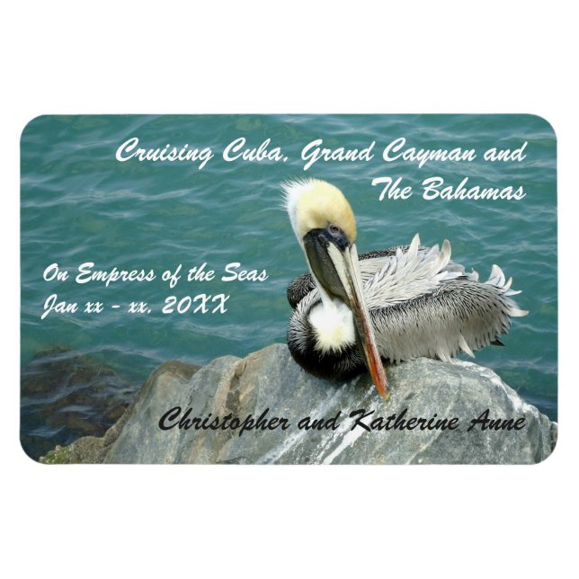 Magnet Flexible Jetty Pelican Personnalisé Stateroom Porte Marker (Horizontal)