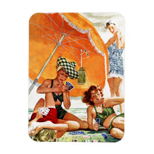 Magnet Flexible Jeu de cartes à la plage par Alex Ross