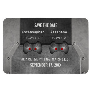 Magnet Flexible Jeu vidéo Enregistrer la date Magnet, gris
