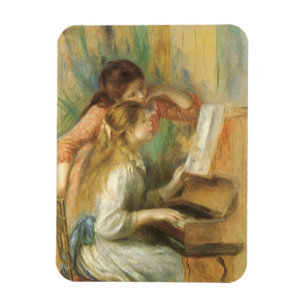 Magnet Flexible Jeunes Filles au piano de Pierre Renoir