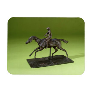 Magnet Flexible Jockey sur un cheval (bronze)