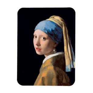 Magnet Flexible JOHANNES VERMEER - Fille avec une boucle d'oreille