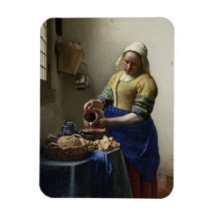Magnet Flexible Johannes Vermeer "la trayeuse "