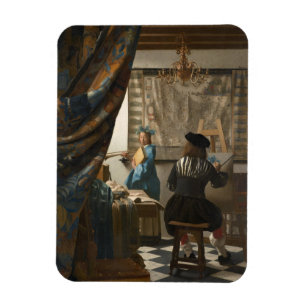 Magnet Flexible Johannes Vermeer, L'Art De La Peinture