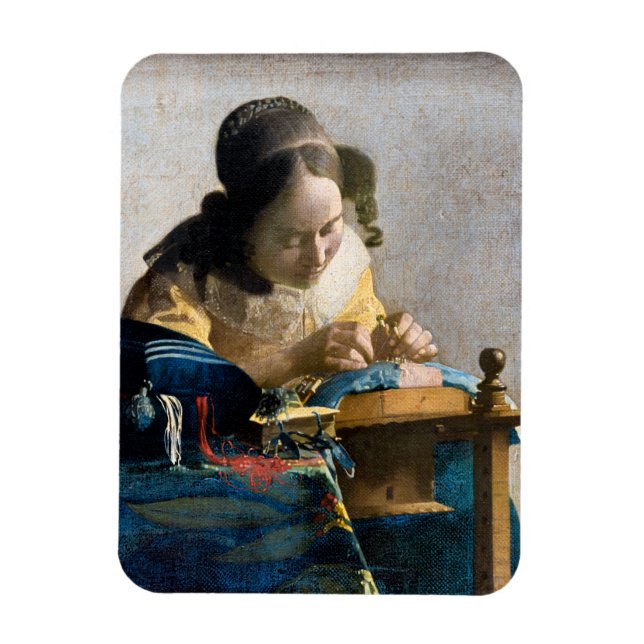 Magnet Flexible Johannes Vermeer - Le Lacemaker (Vertical)