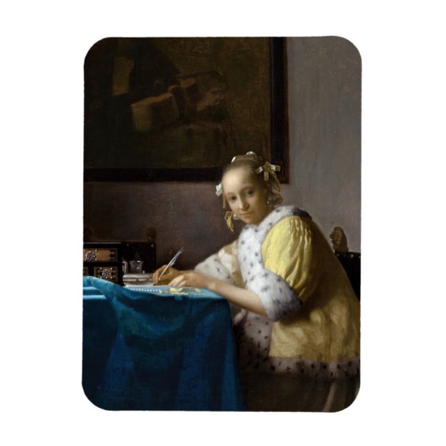 Magnet Flexible Johannes Vermeer - Une dame écrit une lettre (Vertical)