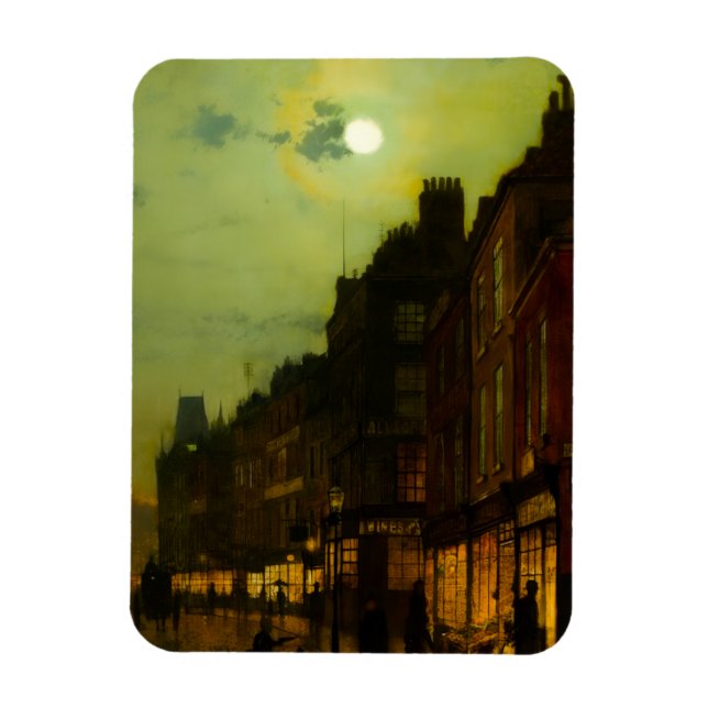 Magnet Flexible John Atkinson Grimshaw Glasgow Docks (Vertical)
