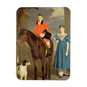 Magnet Flexible John Gubbins Newton and his Sister Mary, 1832-33