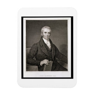 Magnet Flexible John Marshall (1755-1835), gravé par brun de