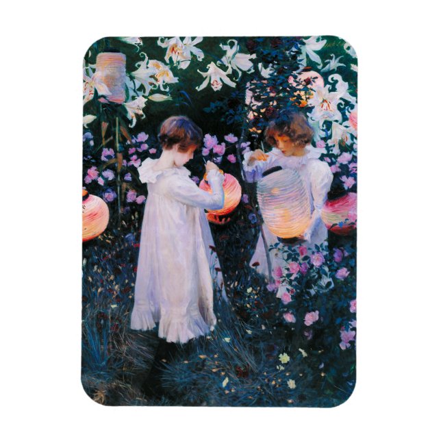 Magnet Flexible John Singer Sargent Carnation Lily Lily Rose (Vertical)
