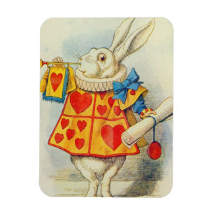Magnet Flexible John Tenniel   The White Rabbit