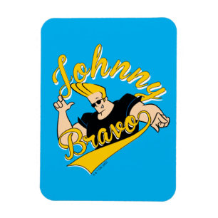 Magnet Flexible Johnny Bravo Graphisme sportif