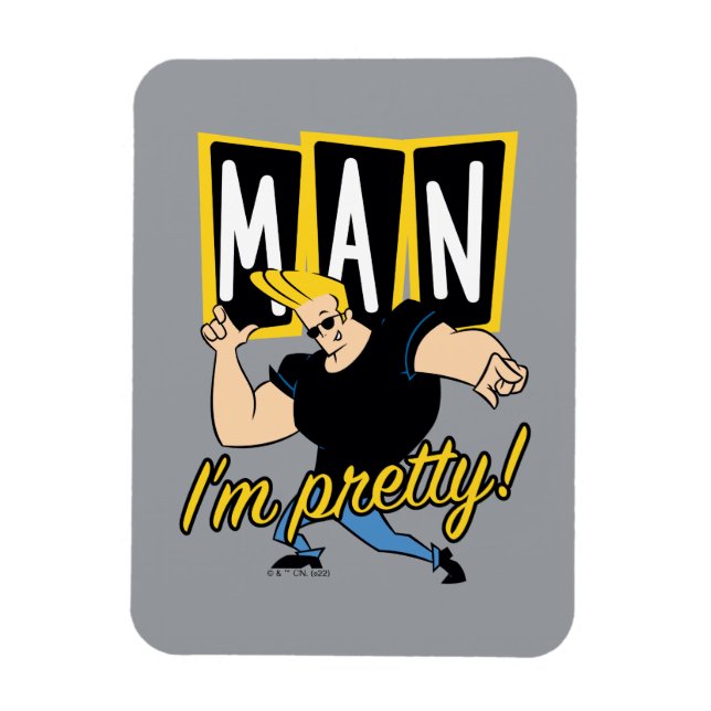 Magnet Flexible Johnny Bravo - Man I'm Pretty (Vertical)