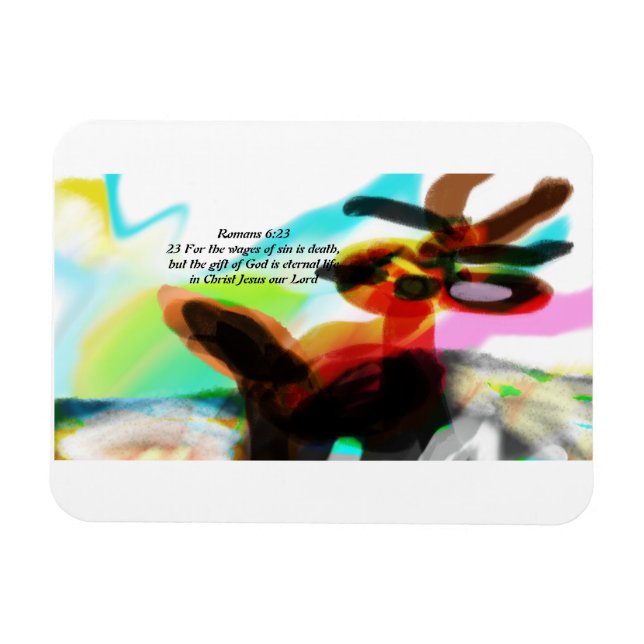 Magnet Flexible joie d'amour de jésus (Horizontal)