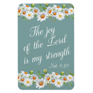 Magnet Flexible Joie Du Seigneur Ma Force Bible Chrétienne Verse