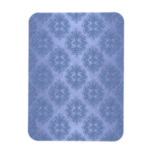 Magnet Flexible Joli Damassé Bleu