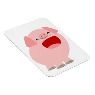 Magnet Flexible Joli dessin chantant porc aimant flexible