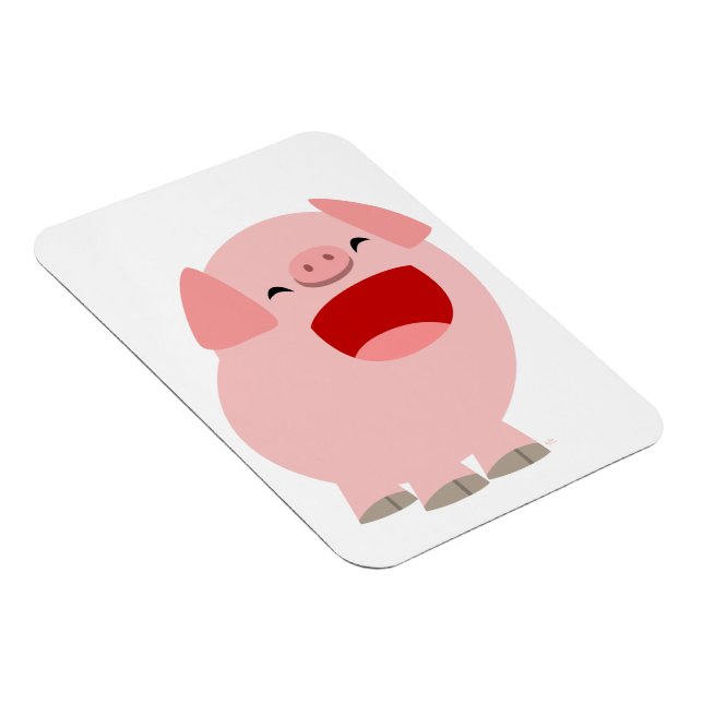 Magnet Flexible Joli dessin chantant porc aimant flexible (Côté Droit)