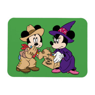 Magnet Flexible Joli Mickey et Minnie d'Halloween