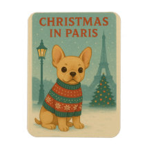 Joli Noël Bouledogue Français à Paris | Vintage