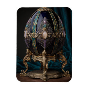 Magnet Flexible Joli Oeuf Gothique Avec Des Gemmes En Style Faberg