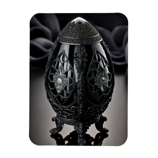 Magnet Flexible Joli Oeuf Gothique Avec Des Gemmes En Style Faberg (Vertical)