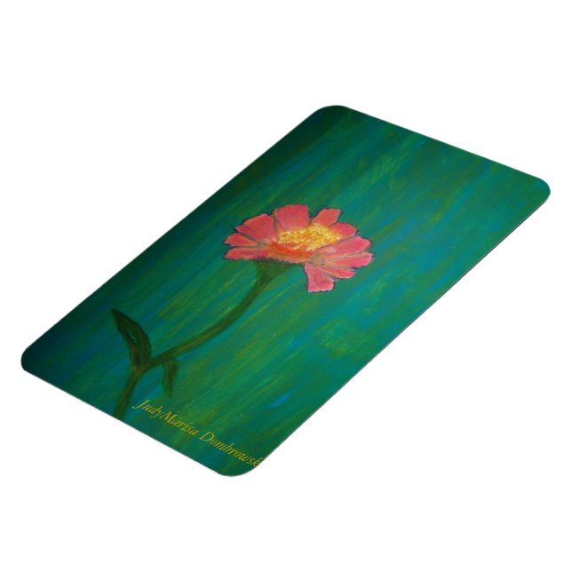 Magnet Flexible Jolie Zinnia rose (Côté Gauche)