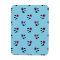 Jolies fleurs sur fond bleu