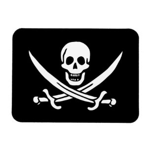 Magnet Flexible Jolly Roger Pirate Flag