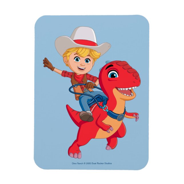 Magnet Flexible Jon et Blitz | Dino Ranch (Vertical)