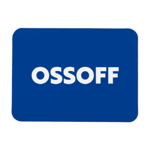 Magnet Flexible Jon Ossoff Géorgie Sénat deuxième tour bleu blanc