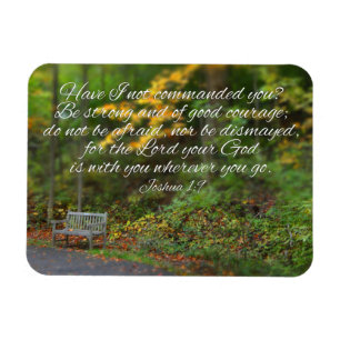 Magnet Flexible Josué 1:9 Bible Verse Écriture chrétienne