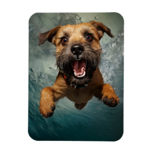 Magnet Flexible Jouer Chien nager Design sous-marin